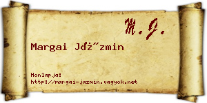 Margai Jázmin névjegykártya